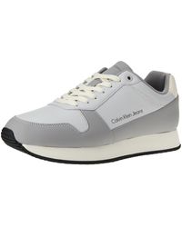 Calvin Klein - Retro Runner Low Lth In Sat Sneaker - Lyst