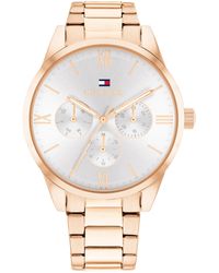 Tommy Hilfiger - Reloj Analógico de Cuarzo Multifunción para Mujer con Correa de Acero Inoxidable de Oro Rosa - 1782747 - Lyst