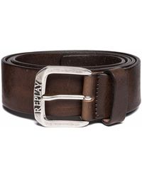 Replay - Men's Leather Belt - Lyst