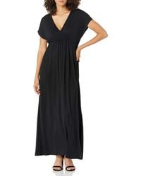 Amazon Essentials - Fit And Flare Waisted Jersey Maxi Dress - Lyst