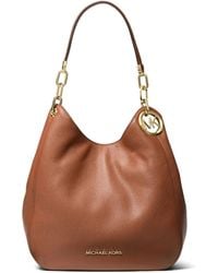 Michael Kors - Lillie Pebbled Leather Shoulder Bag - Lyst