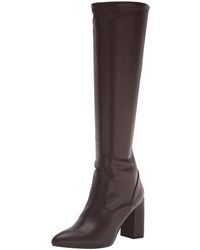 Franco Sarto - S Katherine Pointed Toe Knee High Boots Dark Brown Stretch 8.5 M - Lyst