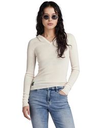 G-Star RAW - Hooded Slim Knitted Sweater - Lyst