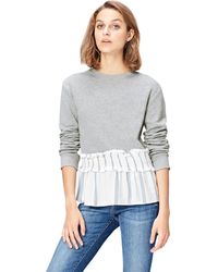FIND Stripe Hem Sweatshirt - Grey
