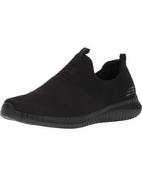 Skechers - Elite Flex Karnell Low Top Sneaker Shoes Black 9.5 - Lyst