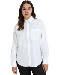 Calvin Klein - Hemd Woven Label Relaxed Fit - Lyst