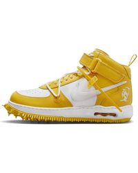 off white yellow air force 1