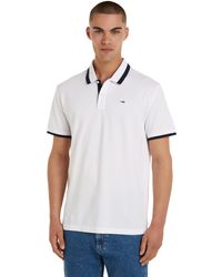 Tommy Hilfiger - Tjm Reg Solid Tipped Polo S/s Polos - Lyst