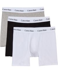 Calvin Klein - Unterwäsche Boxershort 3er Pack Boxer Brief Gr. M Mehrfarbig - Lyst