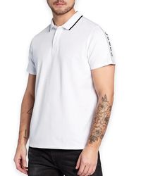 Guess - Essentials Short Sleeve Paul Pique Tape Polo - Lyst