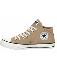 Converse - Chuck Taylor All Star Madison Mid Top Canvas Sneaker – Schnürverschluss Stil – Egret/Pink - Lyst