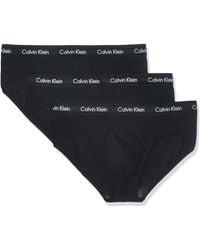 Calvin Klein - Calvin Klein 3er Pack Hip Briefs Unterhosen Baumwolle mit Stretch - Lyst
