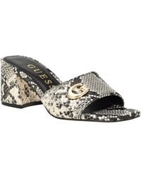 Guess - Gallai Heeled Sandal - Lyst