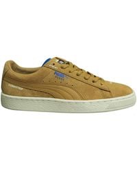 PUMA - Suede X Ader Error Taffy Leather Low Lace Up S Trainers 367195 02 Brown - Lyst