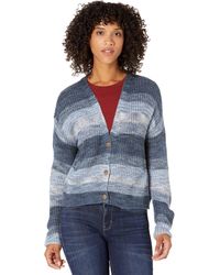Lucky Brand Womens Plus Size Venice Marl Cardigan Sweater