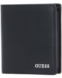Guess - Riviera Small Billfold Wallet With Coinpocket Black - Lyst