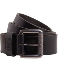 Superdry Leather Badgeman Belt In A Box in Black for Men - Lyst
