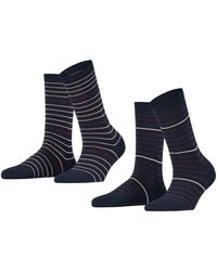 Esprit - Esprit Fine Stripe 2-pack Socks - Lyst