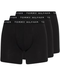Tommy Hilfiger - Multipack Trunks For - 3 Pack Underwear - Signature Waistband Elastic - Black - Size - Lyst