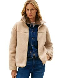 Tommy Hilfiger - Veste Mi-Saison Teddy Zip Up avec Col Montant - Lyst