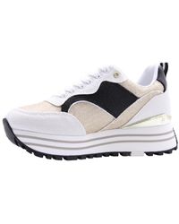 Liu Jo - Sneakers Basse Donna Liu Jo Maxi Wonder 73 Paillettes Bianco - 39 - Lyst