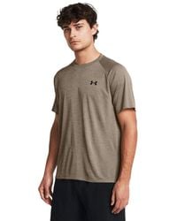 Under Armour - S Tech Training T-shirt Taupe Dusk M - Lyst