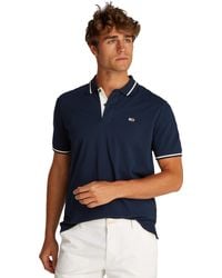 Tommy Hilfiger - 's Short Sleeve Tipped Regular Fit Polo Shirt - Lyst