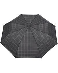 Esprit - Regenschirme Gents Mini Tecmatic Regenschirm check black - Lyst