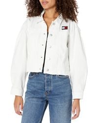 Tommy Hilfiger - T3cc0gad-wht-s Denim Jacket - Lyst