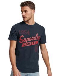 Superdry - Vintage Home Run T-Shirt Finster Marineblau M - Lyst