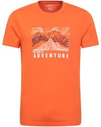 Mountain Warehouse - Discover Bio-Baumwoll T-Shirt Orange XL - Lyst