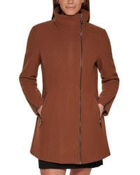 Calvin Klein - Fleece Lined Water Resistant Adjustable Hood Zip Pockets Anorak - Lyst