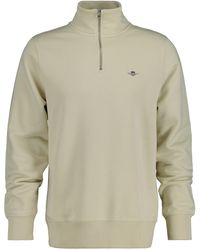 GANT - Reg Shield Half Zip Sweat Sweater - Lyst