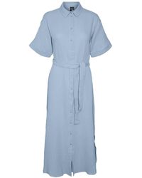 Vero Moda - VMNATALI NIA 2/4 Calf Shirt Dress WVN Kleid - Lyst