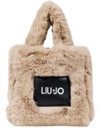 Liu Jo - Handtasche XS Tote Kunstpelz Champagner Taschengröße: KLEIN - Lyst
