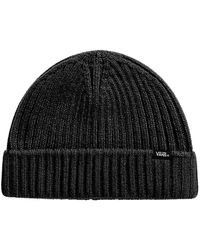 Vans - Berretto con risvolto Shallow nero - unica, nero - Lyst