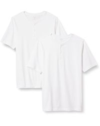 Amazon Essentials - Regular-fit Short-sleeve Cotton Henley T-shirt - Lyst