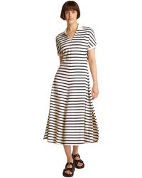 Tommy Hilfiger - Lyocell Open-nk Midi-jurk Voor Ww0ww44514 - Lyst