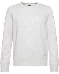 Superdry - Vintage Sweatshirt mit Rundhalsausschnitt und Stickerei Gletschergrau Meliert 44 - Lyst