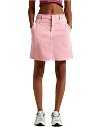 Pepe Jeans - Mini Skirt Hw Clr - Lyst