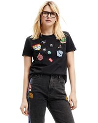 Desigual - College Patches T-shirt - Lyst