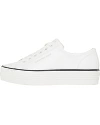 Calvin Klein - Calvin Klein 's Bold Leather Low Top Vulcanised Trainers - Lyst