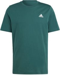 adidas - Essentials Single Jersey Geborduurd Small Logo T-shirt - Lyst