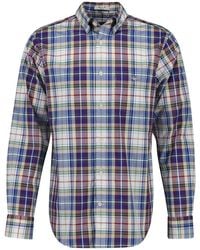 GANT - Reg Poplin Tartan Check Shirt - Lyst