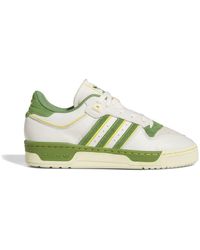 adidas - Sneaker rivarly 86 low bianca/verde - Lyst