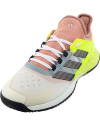 adidas - Chaussures de tennis Adizero Ubersonic 4.1 pour homme Preloved Jaune et blanc - Lyst
