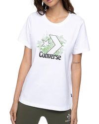 Converse - White T-shirt 3219 White M - Lyst