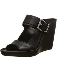 Calvin Klein Sandalo Zeppa Nuala Nero EU 38