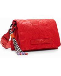Desigual - M Embroidered Floral Crossbody Bag - Lyst