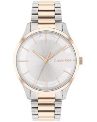 Calvin Klein - 35MM con Cinturino in Acciaio Inossidabile Bicolore - Lyst